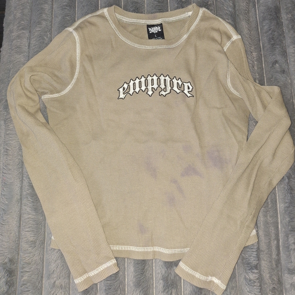 Empyre Beige Long Sleeve Women's Tee